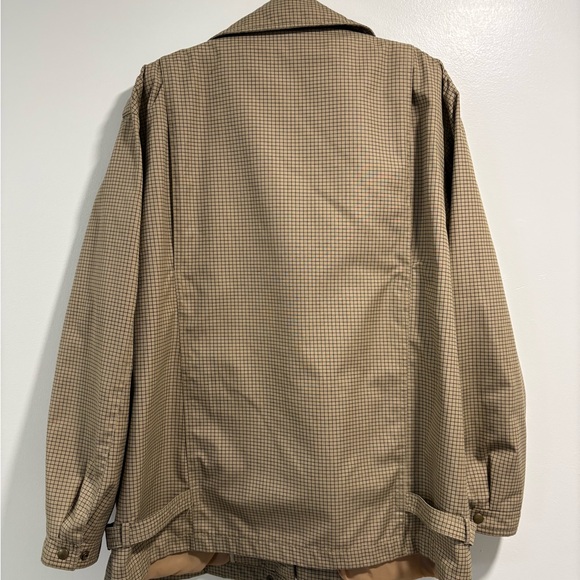 Vintage London Fog Tan Checkered Utility Jacket - Picture 2 of 10